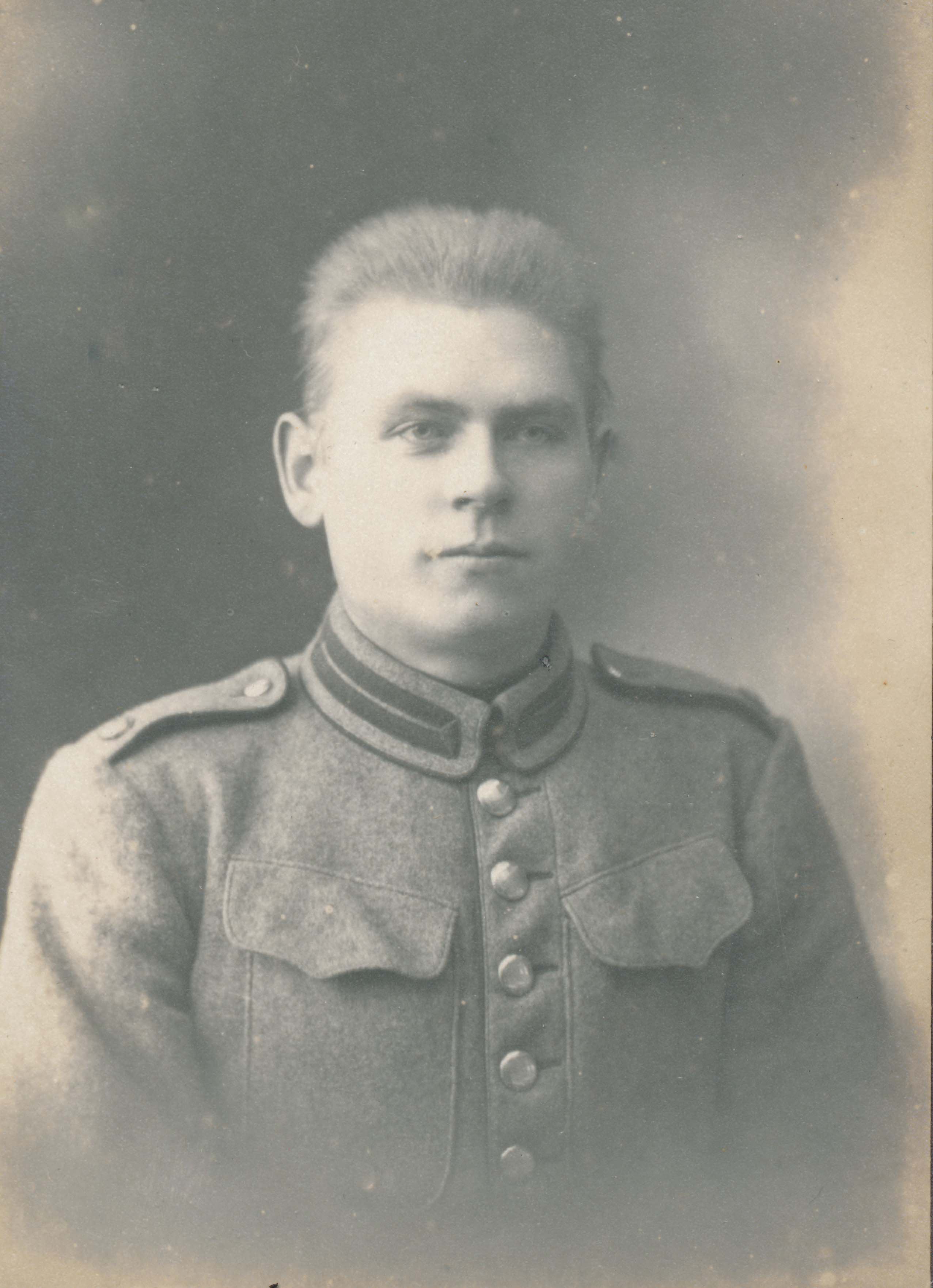 Jens Alfred Jensen soldat 1918