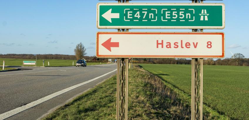 Motorvej ved Haslev Motorvej ved Haslev